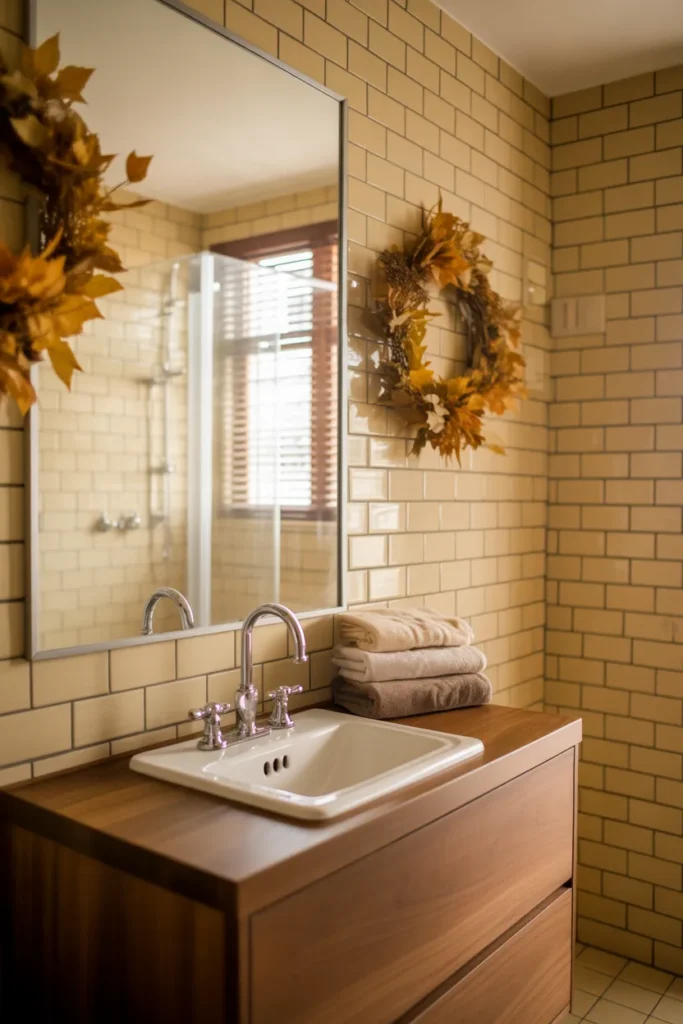 fall bathroom decor ideas