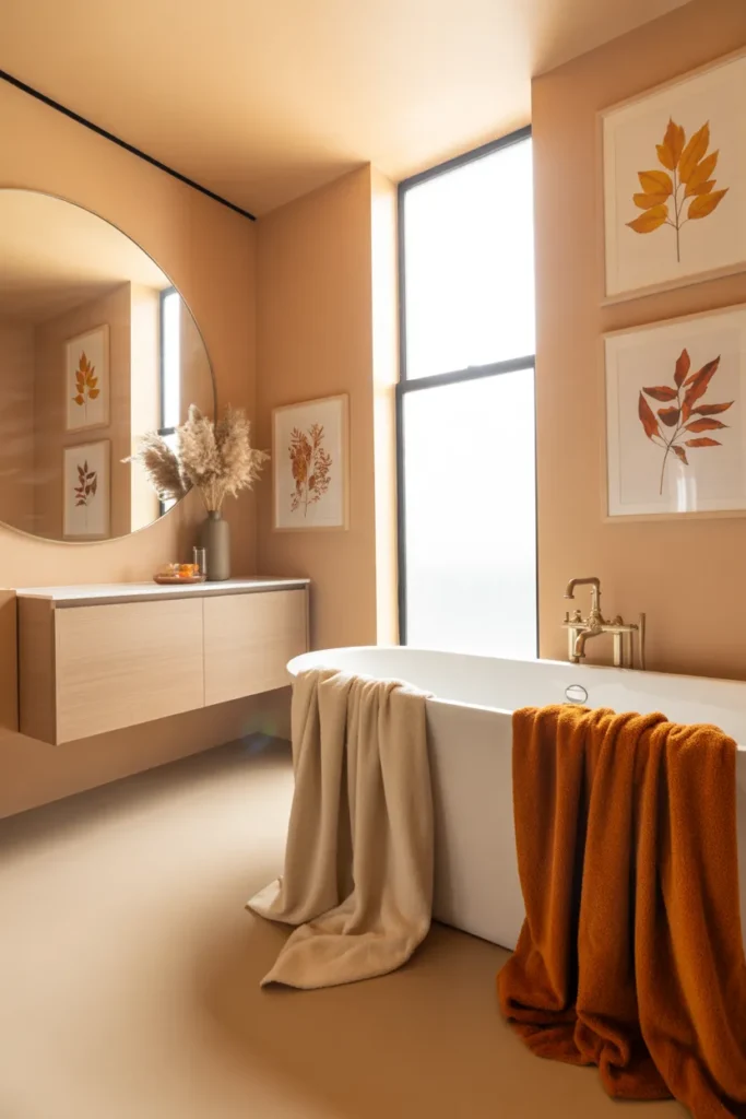 fall bathroom decor ideas