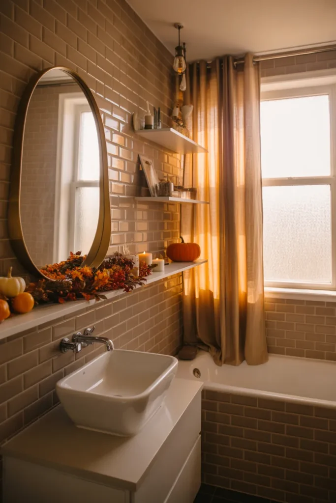 fall bathroom decor ideas