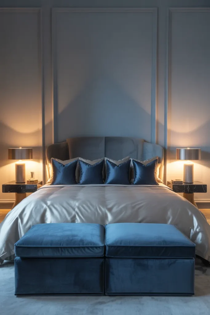 grey and blue bedroom ideas