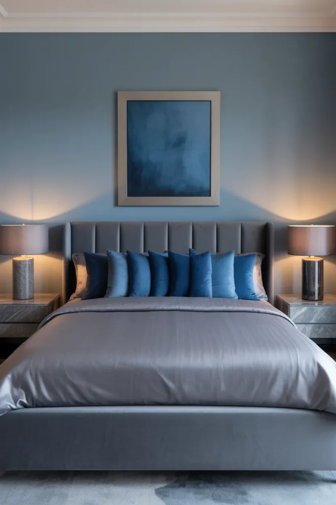 grey and blue bedroom ideas