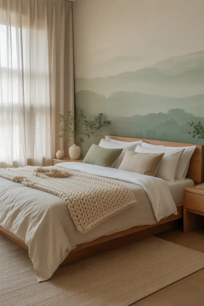 grey and green bedroom ideas