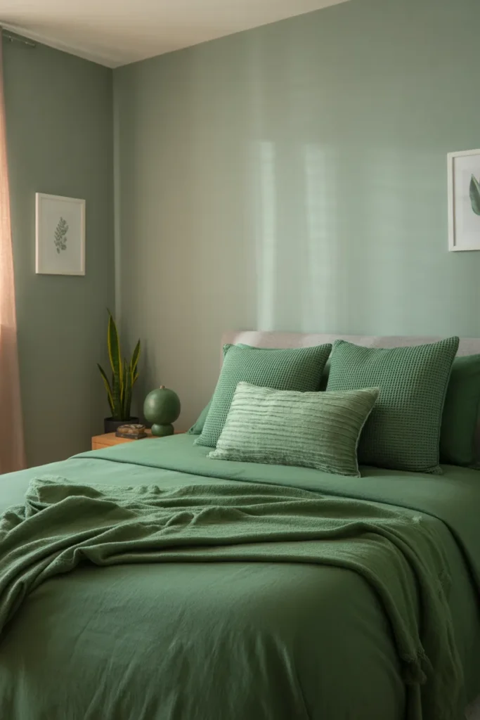 grey and green bedroom ideas