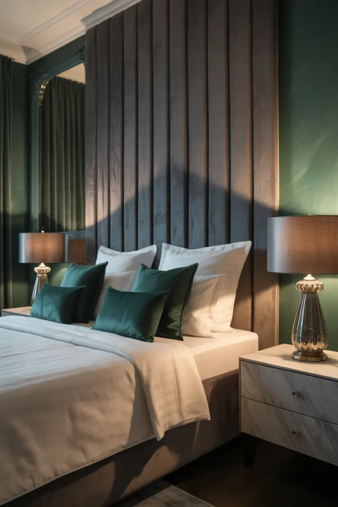 grey and green bedroom ideas