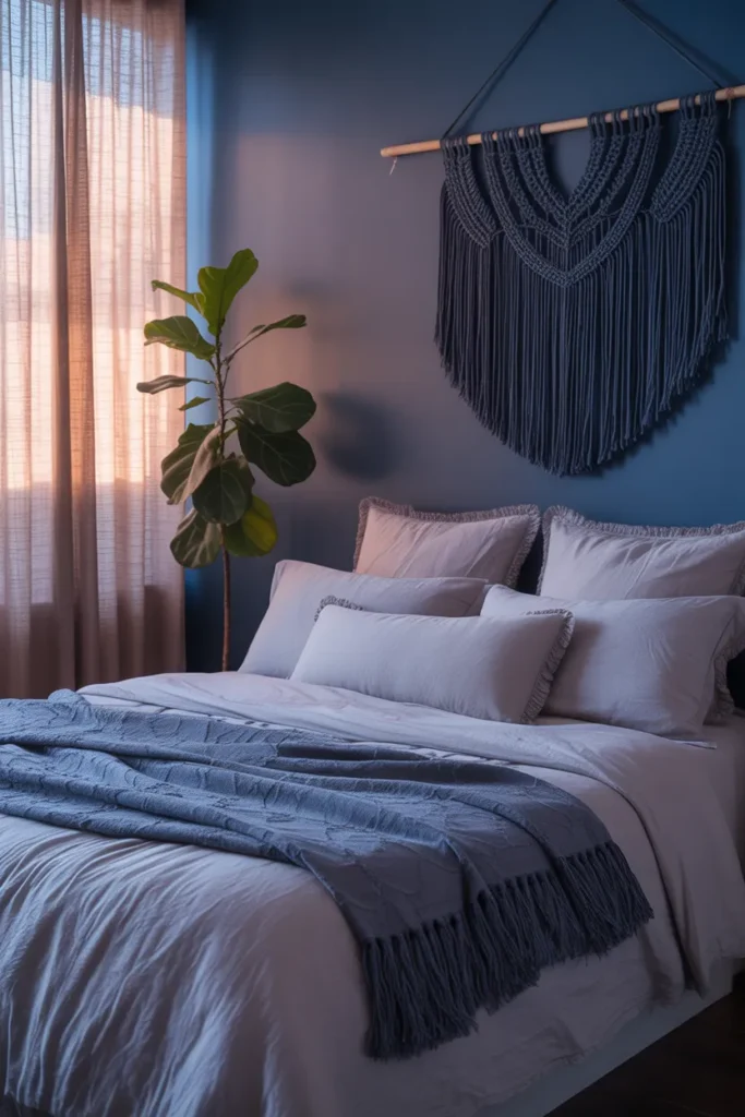 grey and navy bedroom ideas