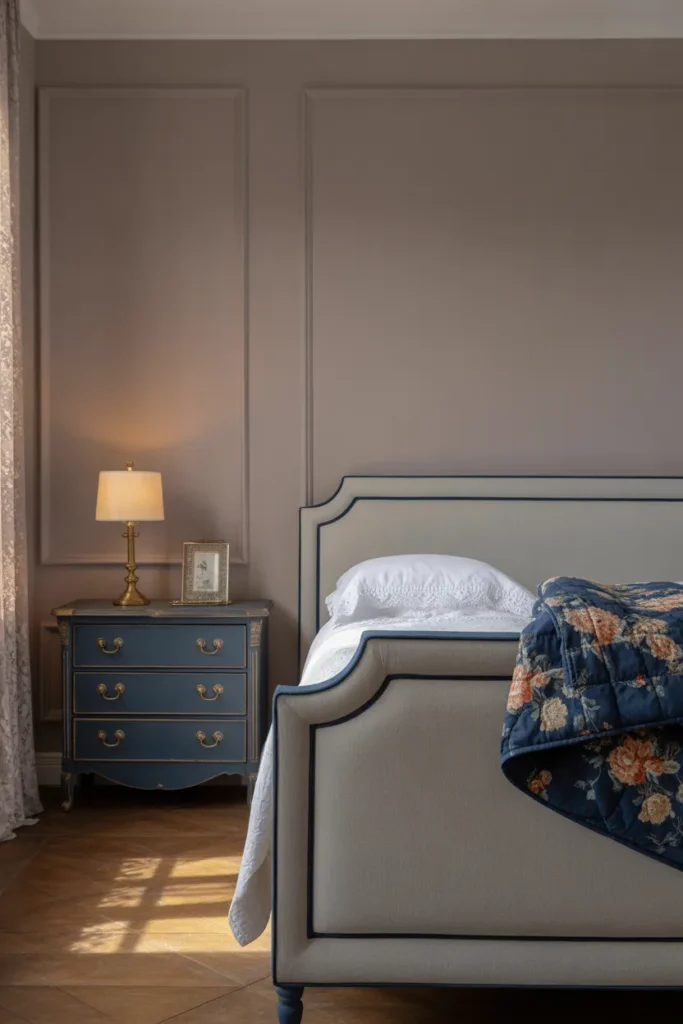 grey and navy bedroom ideas