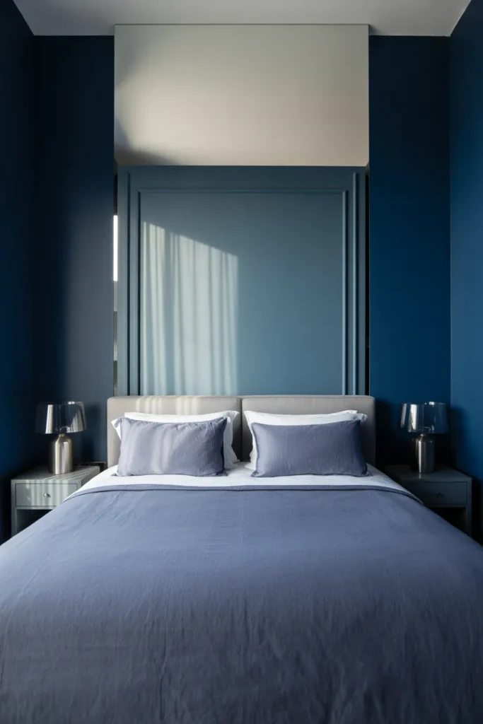 grey and navy bedroom ideas