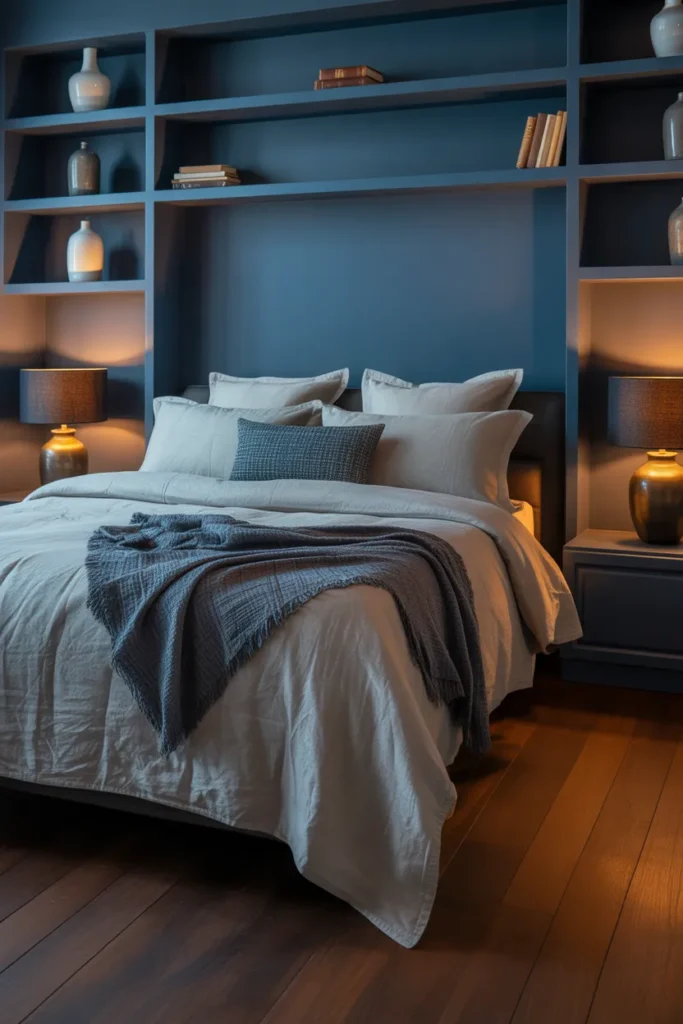 grey and navy bedroom ideas