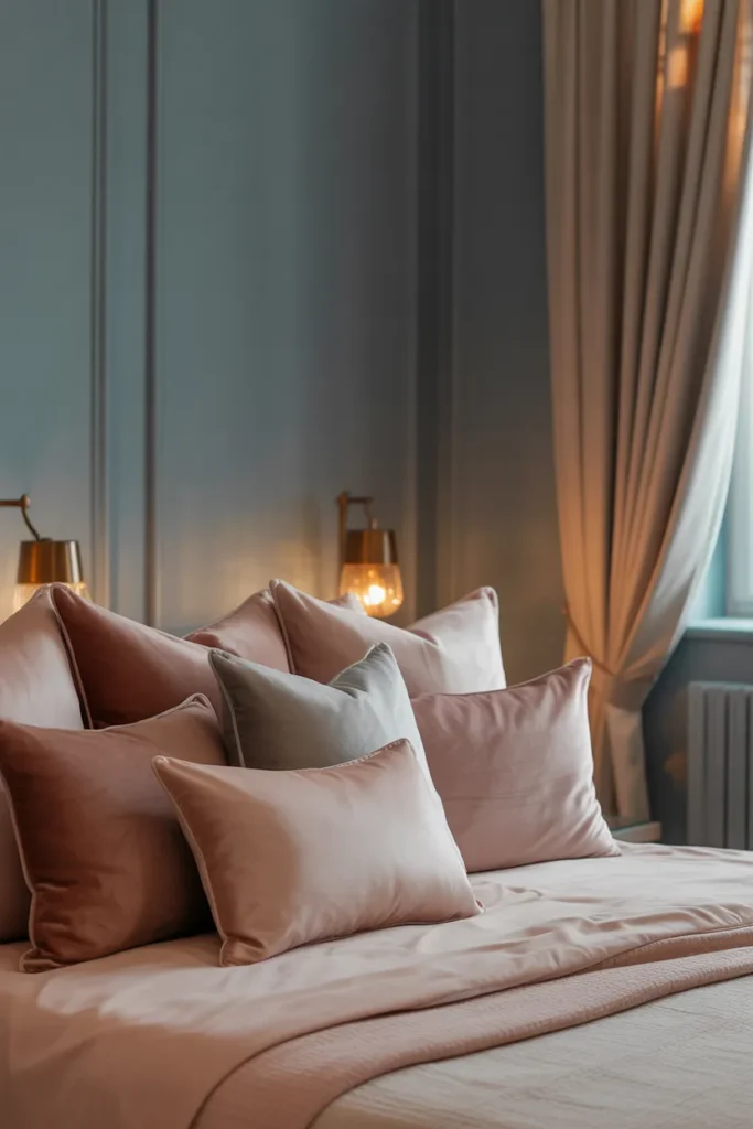 grey and pink bedroom ideas