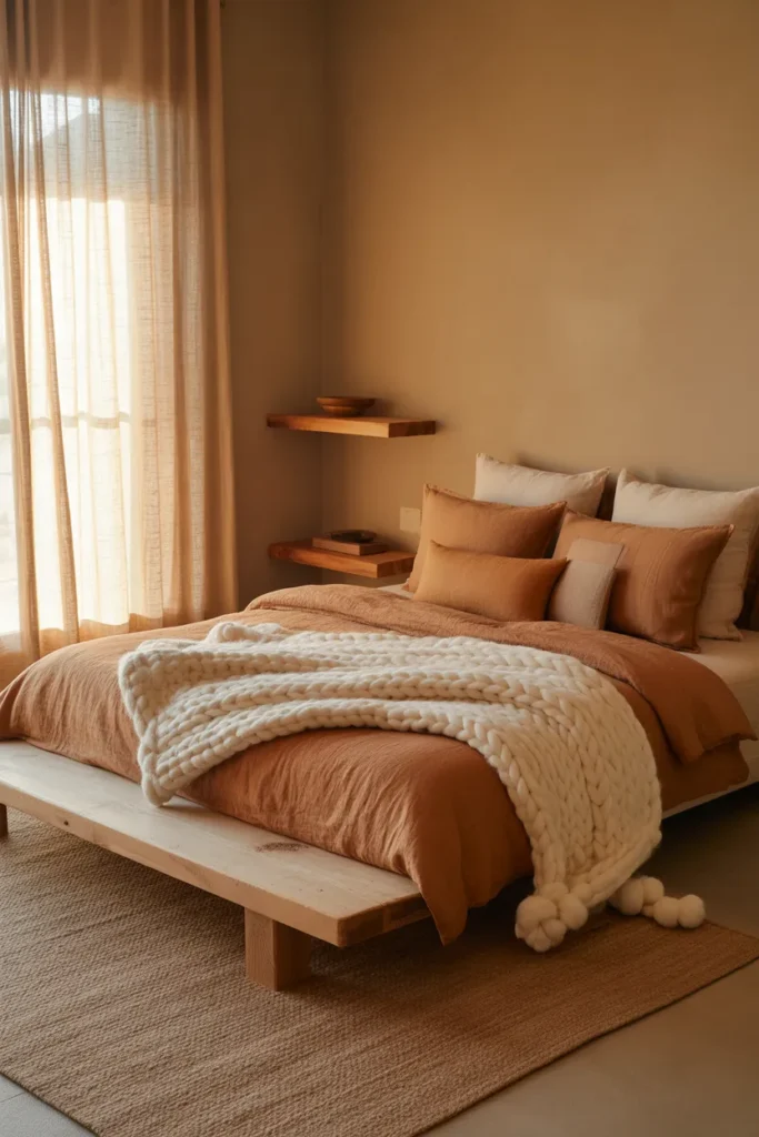 grey and rust bedroom ideas