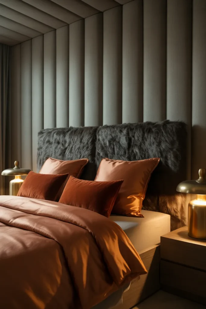 grey and rust bedroom ideas