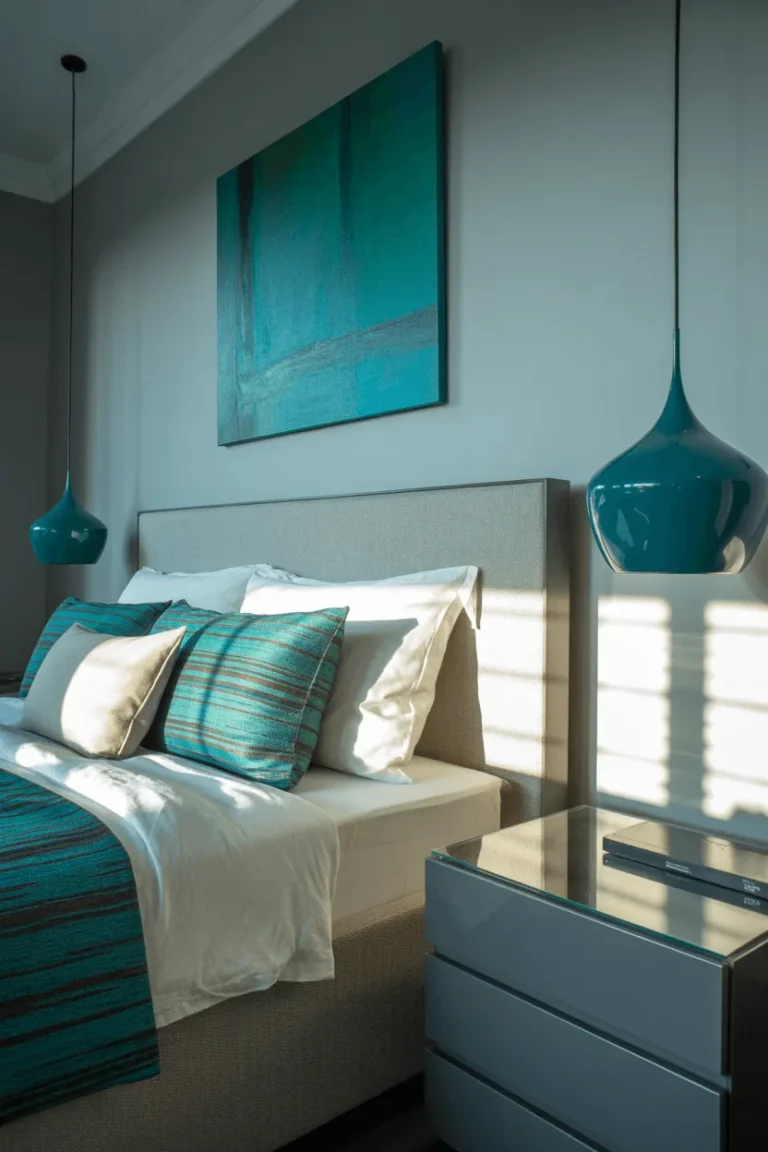 15 Grey and Teal Bedroom Ideas