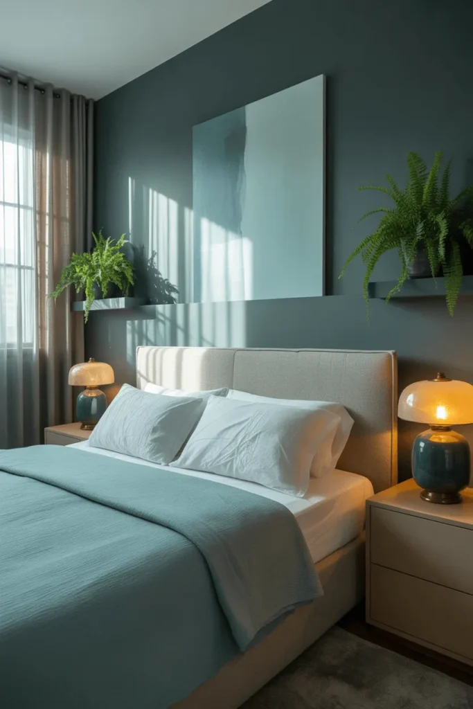 grey and teal bedroom ideas