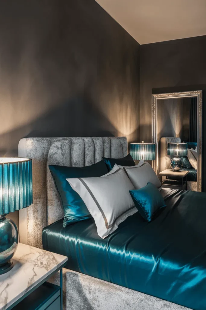 grey and teal bedroom ideas