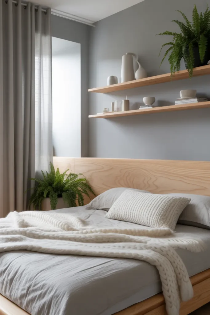 grey and wood bedroom ideas