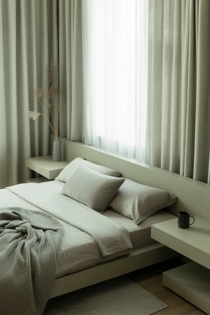 grey bed frame bedroom ideas