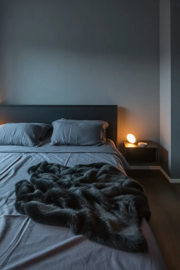 grey bed frame bedroom ideas