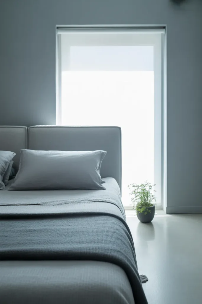 grey bed frame bedroom ideas