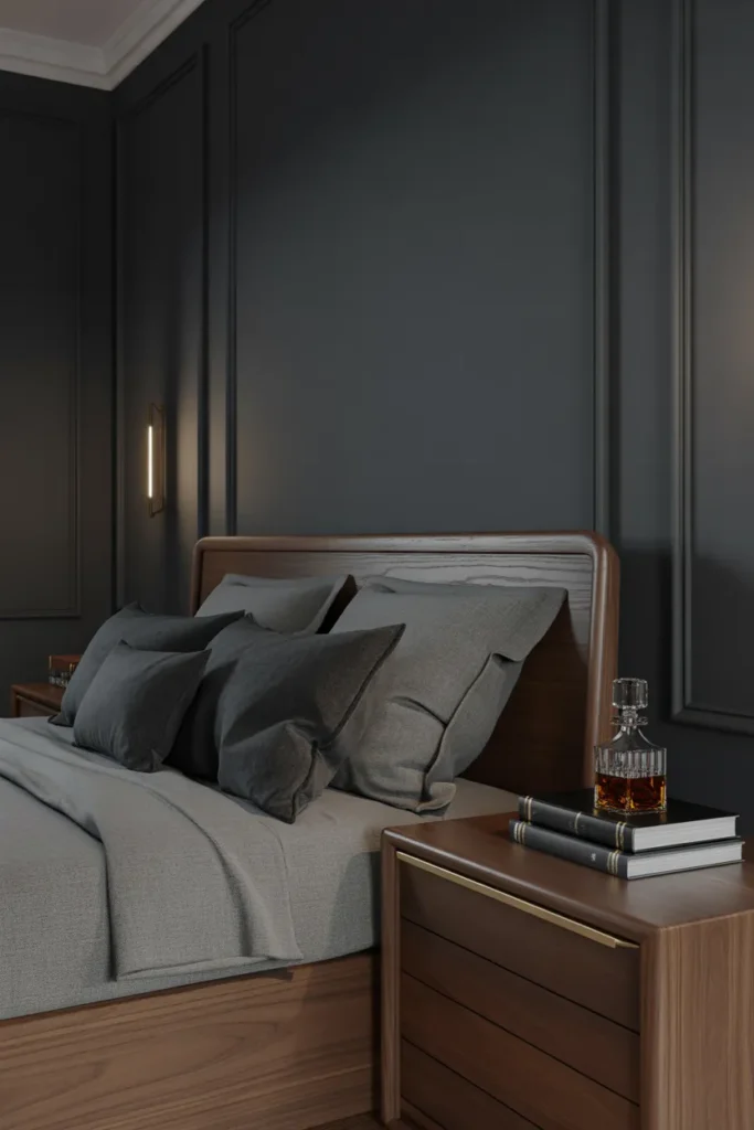 grey bedroom ideas for men