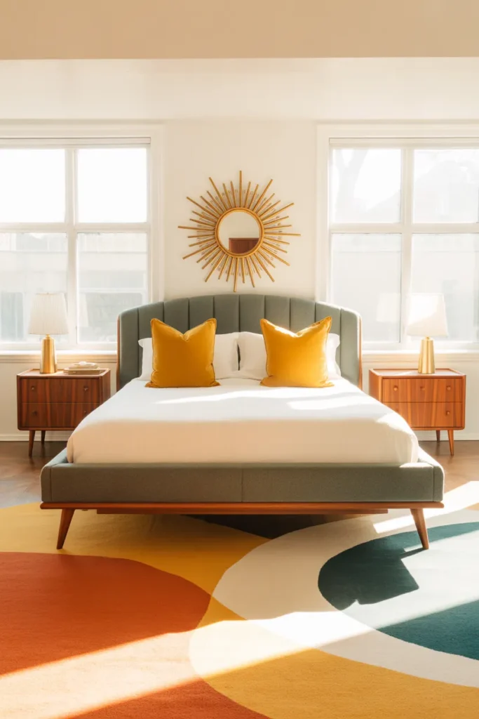 grey upholstered bed bedroom ideas