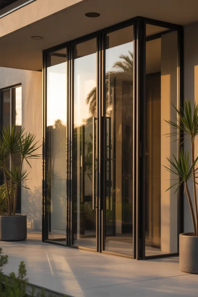 main door glass design entrance