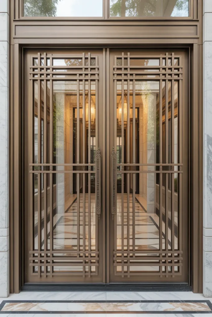 main door grill design modern