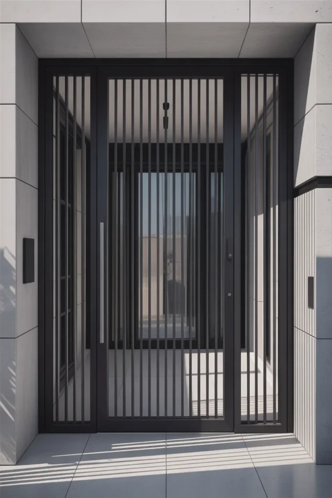 main door grill design modern