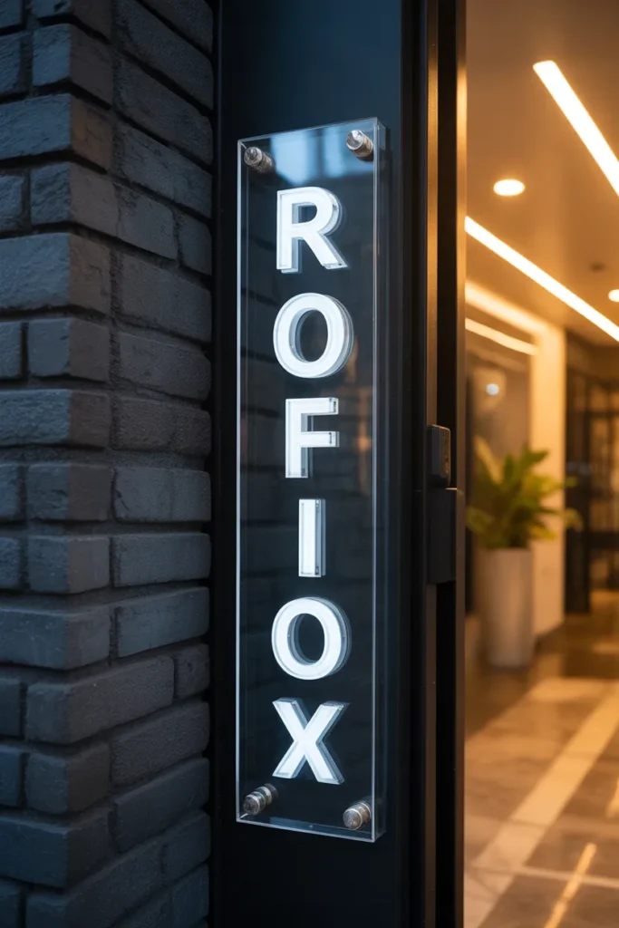 main door name plate design