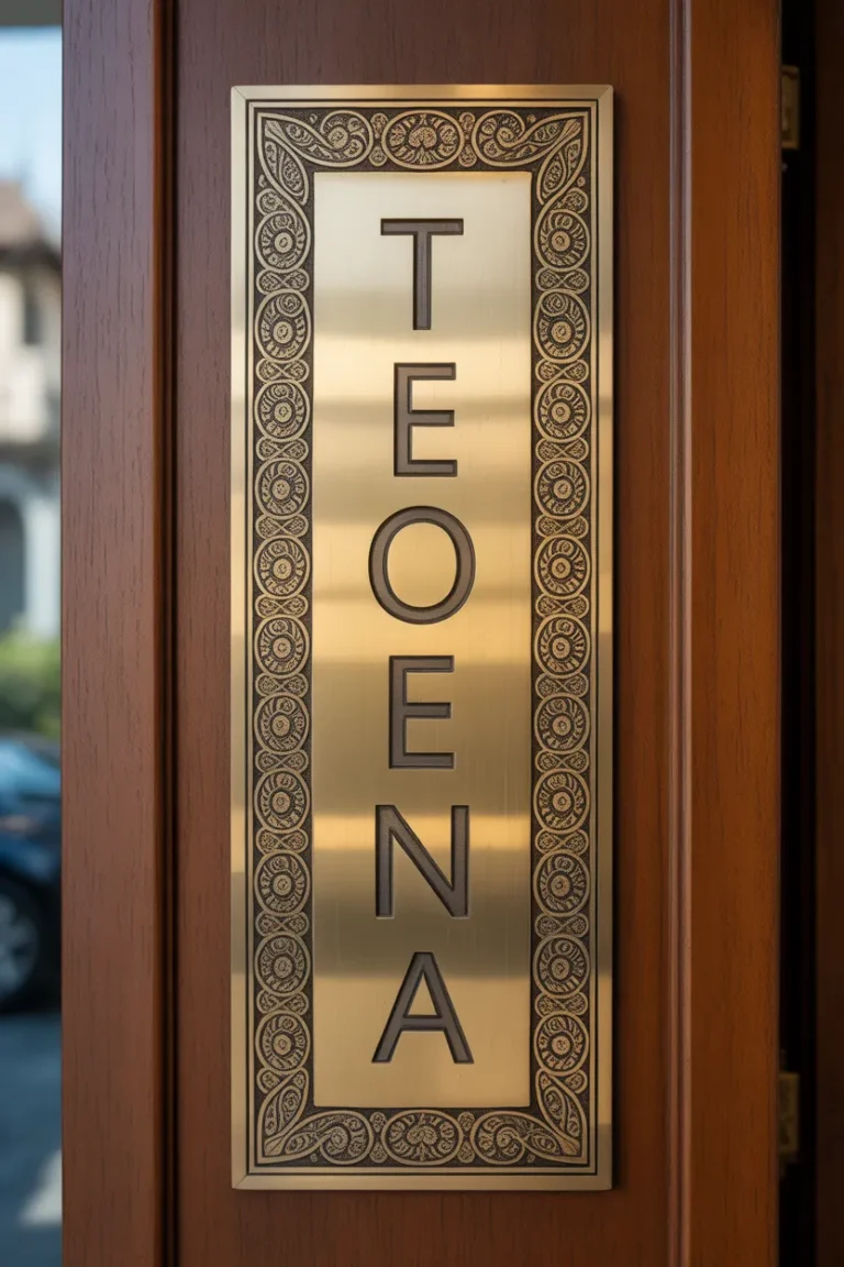 17 Main Door Name Plate Design