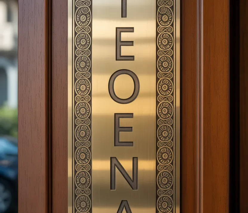 17 Main Door Name Plate Design