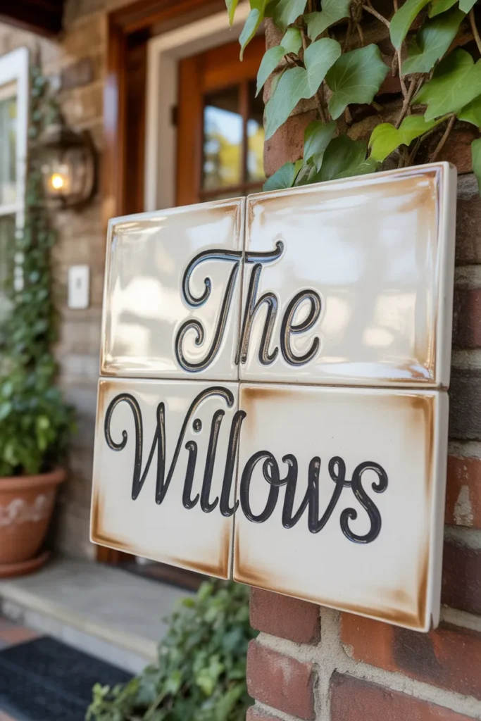 main door name plate design