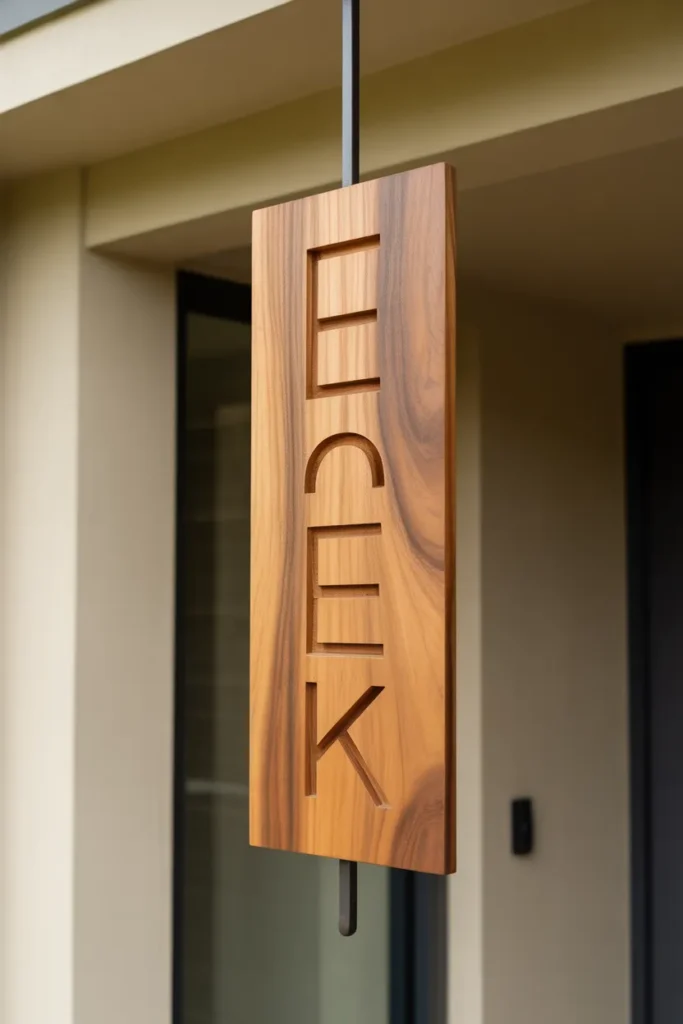 main door name plate design