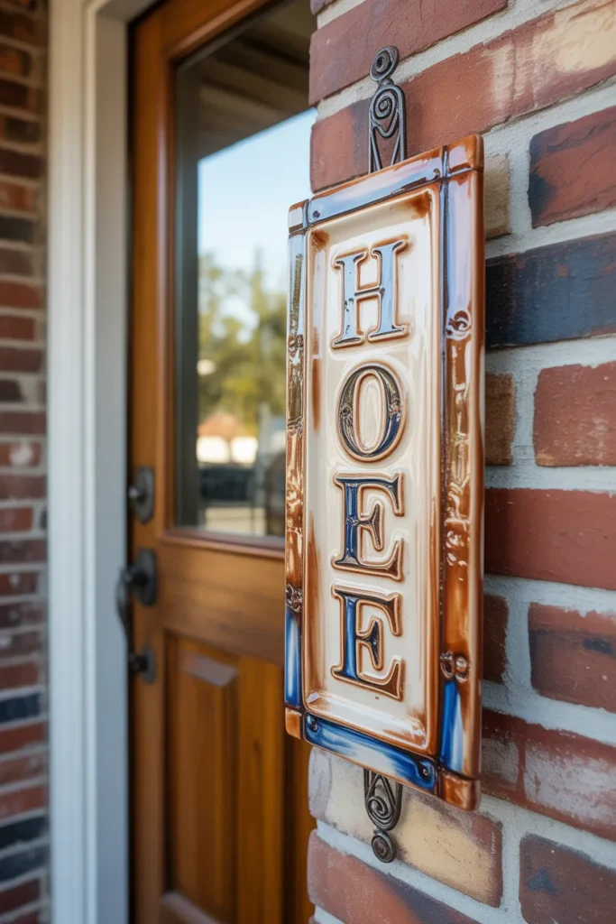 main door name plate design