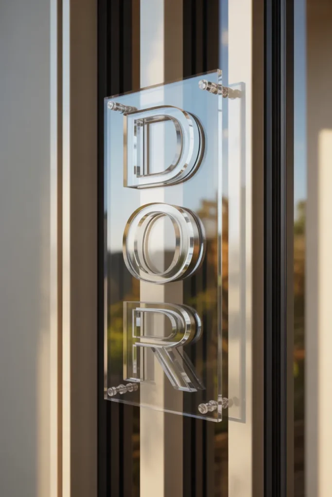 main door name plate design