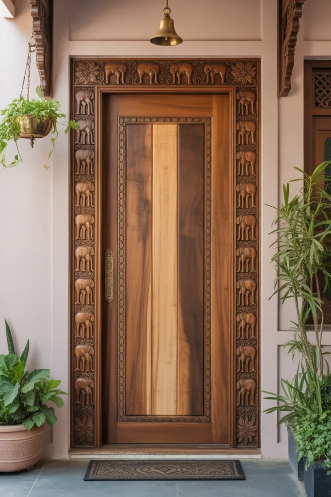 main door teak wood design