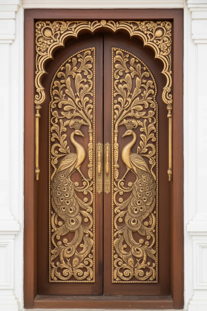 main door teak wood design