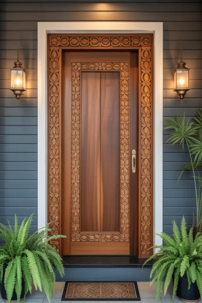 main door teak wood design