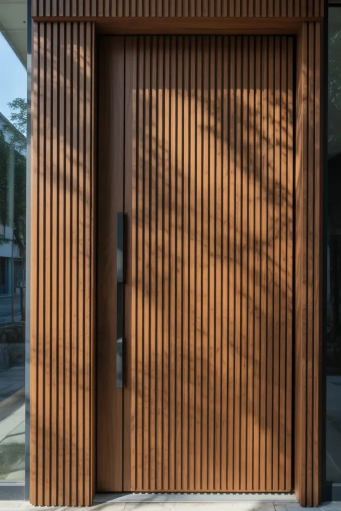 main door veneer design