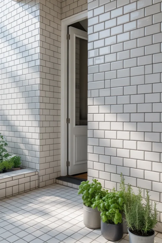 main door wall tiles design