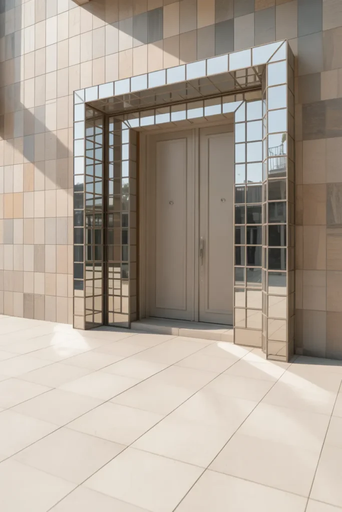 main door wall tiles design