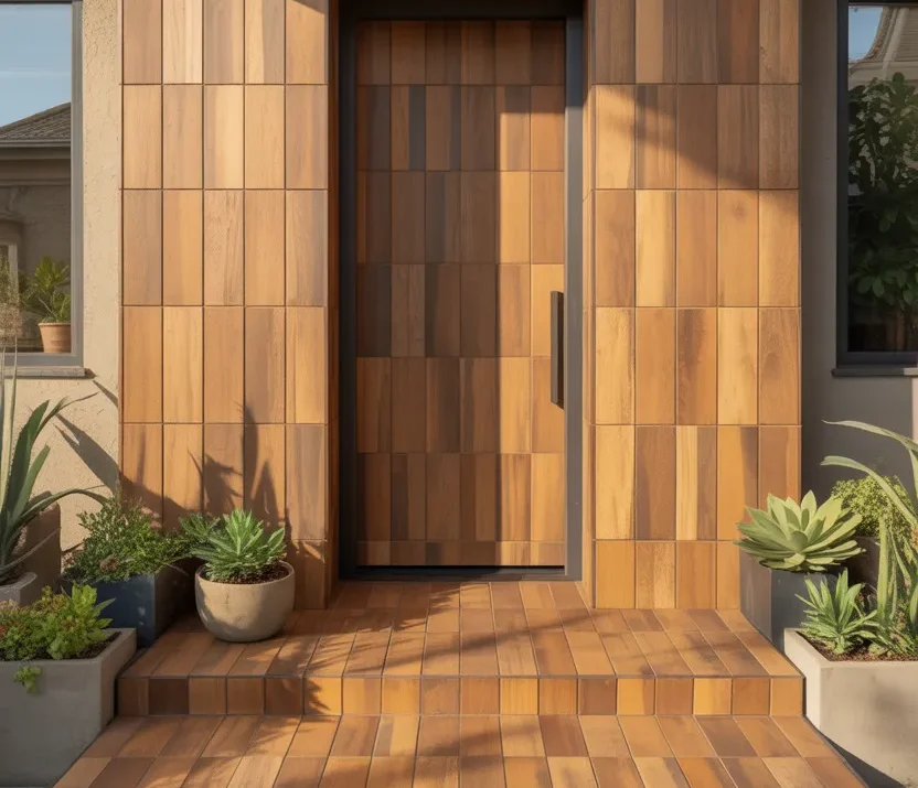 19 Main Door Wall Tiles Design