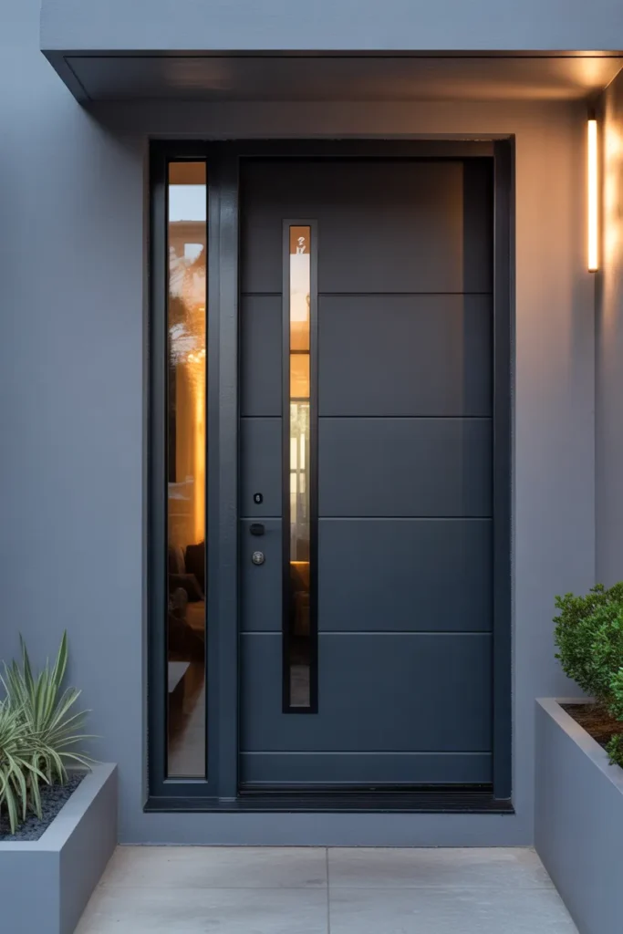 main door with window design