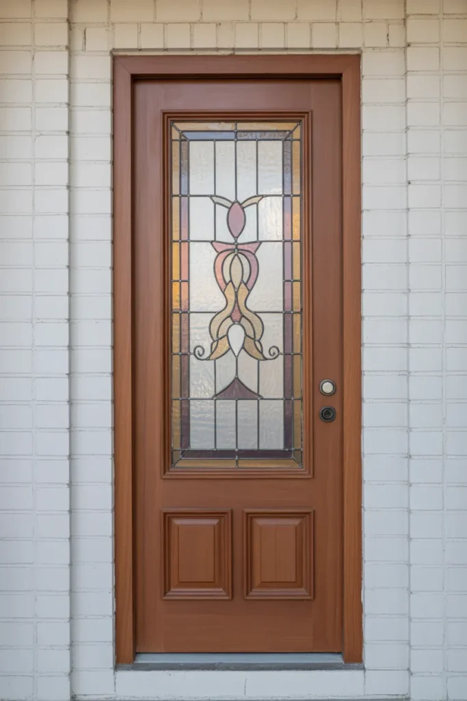 main door with window design