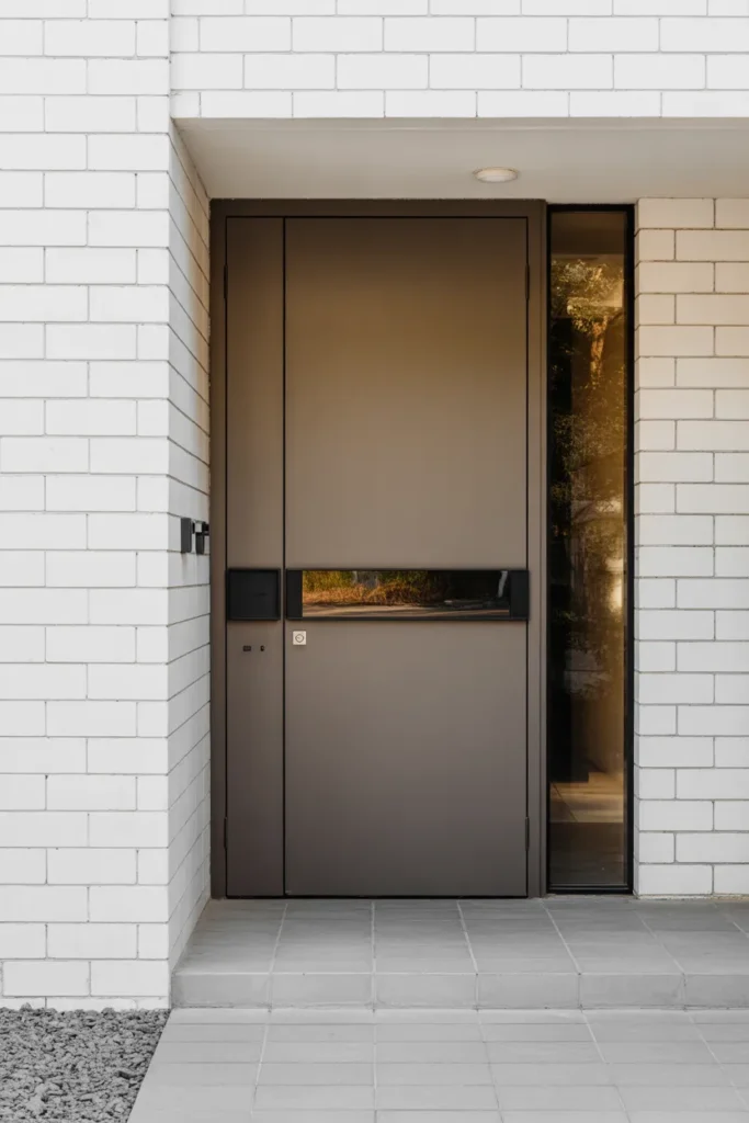 main door with window design