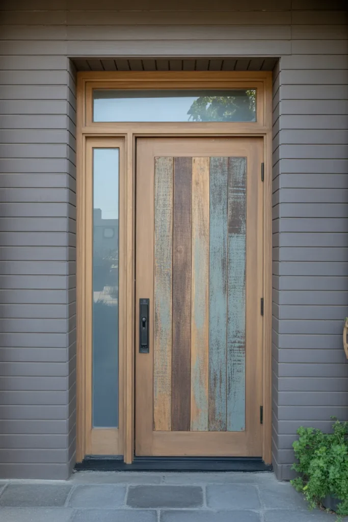 main door with window design