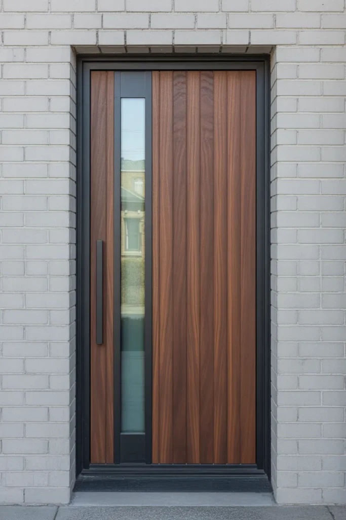 main door with window design