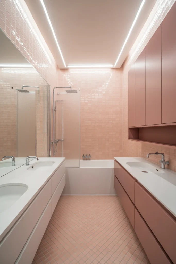 pink bathroom ideas decor