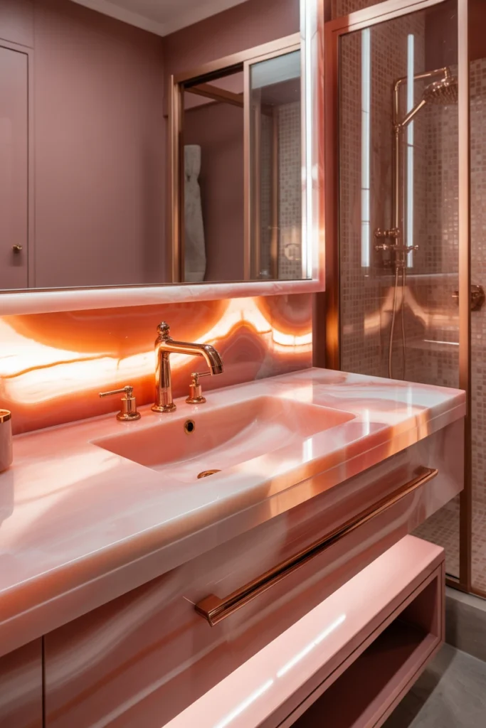 pink bathroom ideas decor