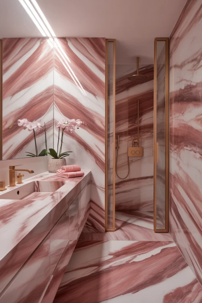 pink bathroom ideas decor