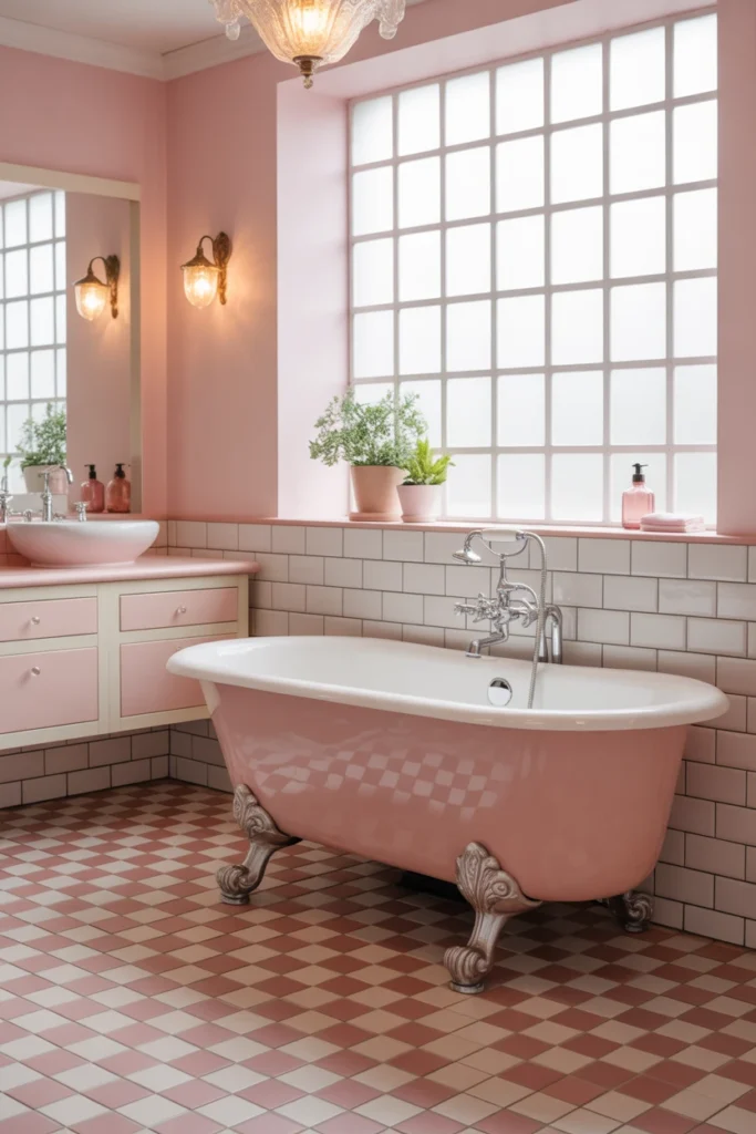 pink bathroom ideas decor